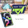 iPad Air 2022 / 2020 10.9 / iPad Pro 11 T-shaped Bracket Contrast Color Shockproof PC + Silicone Protective Case - Navy+Green