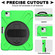 iPad Air 2022 / 2020 10.9 360 Degree Rotation PC + Silicone Protective Case with Holder & Hand-strap - Green