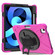 iPad Air 2022 / 2020 10.9 360 Degree Rotation PC + Silicone Protective Case with Holder & Hand-strap - Rose Red