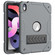 iPad Air 2022 / 2020 10.9 Armor Holder Silicone Hybrid PC Tablet Case - Grey Black