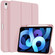 iPad Air 5 / 4 3-fold TPU Smart Leather Tablet Case with Pen Slot - Pink