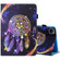 Sewing Thread Horizontal Painted Flat Leather Case with Pen Cover & Anti Skid Strip & Card Slot & Holder & Sleep / Wake-up Function iPad Air 2022 / 2020 10.9 - Starry Sky Wind Chimes