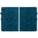 iPad Pro 11 2022 / Air 10.9 2022 Lily Embossed Leather Smart Tablet Case - Dark Blue