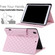 Checkered Pattern Horizontal Flip Leather Case with Holder & Card Slots & Hand Strap iPad 10.2 - 2021 / 2020 / 2019 / Air 10.5 2019 / Pro 10.5 2017 - Pink
