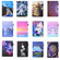 iPad 10.2 / iPad Air 10.5 2019 Sewing Thread Horizontal Painted Flat Leather Case with Pen Cover & Anti Skid Strip & Card Slot & Holder & Sleep / Wake-up Function - Star Girl