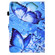 iPad 10.2 2020 & 2019 Sewing Pen Slot Leather Tablet Case - Butterflies