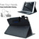 iPad 10.2 2020&2019 / Air 10.5 Suede Cross Texture Magnetic Clasp Leather Tablet Case - Black
