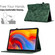 iPad 10.2 2021 / 10.5 2019 Flowers and Bird Embossed Smart Leather Tablet Case - Green