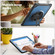 iPad 10.2 2021 / 2020 / 10.5 2019 Honeycomb Hand Grip Turntable Stand Tablet Case - Navy Blue