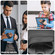 iPad 10.2 2021 / 2020 / 10.5 2019 Honeycomb Hand Grip Turntable Stand Tablet Case - Navy Blue