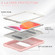 iPad 10.2 2021 / 2020 / 2019 3-Layer Protection Screen Frame + PC + Silicone Shockproof Combination Case with Holder - Cherry Blossoms Pink