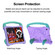 iPad 10.2 2021 / 2020 / 2019 Boxing Series Kickstand EVA Shockproof Tablet Case with Shoulder Strap - Purple Mint