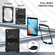 iPad 10.2 2021 / 2020 / 2019 Contrast Color Robot Silicone Hybrid PC Tablet Case - Black