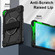 iPad 10.2 2021 / 2020 / 2019 Contrast Color Robot Silicone Hybrid PC Tablet Case - Black