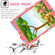 iPad 10.2 2021 / 2020 / 2019 Contrast Color Shockproof Robot Silicone + PC Case with Wristband Holder - Camouflage + Rose Red