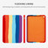 iPad 10.2 2021 / 2020 / 2019 Liquid Silicone Magnetic Pen Function Tablet Case - Rainbow