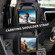 iPad 10.2 2021 / 2020 / 2019 Rotation Holder Silicone Hybrid PC Tablet Case - Black