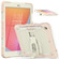 iPad 10.2 2021 / 2020 / 2019 Shockproof Colorful Silica Gel + PC Protective Case with Holder & Shoulder Strap - Rose Gold