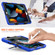 iPad 10.2 2021 / 2020 / 2019 Shockproof Colorful Silicone + PC Protective Case with Holder & Pen Slot - Blue