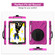 iPad 10.2 2021 / 2020 / 2019 Shockproof Colorful Silicone + PC Protective Case with Holder & Shoulder Strap & Hand Strap & Pen Slot - Pink