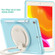 iPad 10.2 2021 / 2020 / 2019 Shockproof TPU + PC Protective Case with 360 Degree Rotation Foldable Handle Grip Holder & Pen Slot - Ice Crystal Blue