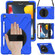 iPad 10.2 2021 / 2020 / 2019 Silicone + PC Protective Case with Holder & Shoulder Strap - Blue