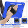 iPad 10.2 2021 / 2020 / 2019 Silicone + PC Protective Case with Holder & Shoulder Strap - Blue