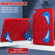 iPad 10.2 2021 / 2020 / 2019 Silicone + PC Shockproof Protective Tablet Case - Red+Blue