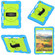 iPad 10.2 2021 / 2020 / 2019 Silicone Hybrid PC Shockproof Tablet Case with Shoulder Strap - Bluish-Green