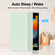 iPad 10.2 2021 / 2020 / 2019 Tri-fold Holder TPU Cover Frosted Leather Smart Tablet Case withh Pen Slot - Light Green