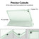 iPad 10.2 2021 / 2020 / 2019 Tri-fold Holder TPU Cover Frosted Leather Smart Tablet Case withh Pen Slot - Light Green