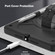 iPad 10.2 2021 / 2020 / 2019 X Rotation PC Hybrid Silicone Tablet Case with Strap - Full Black