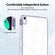 iPad 10.2 2021 / Air 10.5 2019 Acrylic Hybrid TPU Tablet Case with Pen Slot - Purple