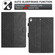 iPad 10.2 2021 / Air 10.5 Building Blocks Embossed Leather Smart Tablet Case - Black