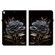 iPad 10.2 2021 / Air 10.5 Crystal Texture Painted Leather Smart Tablet Case - Black Rose