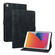 iPad 10.2 2021 / Air 10.5 Lily Embossed Leather Smart Tablet Case - Black