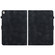 iPad 10.2 2021 / Air 10.5 Lily Embossed Leather Smart Tablet Case - Black