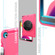 iPad 10.2 360 Degree Rotation PC+TPU Protective Cover with Holder & Hand Strap & Pen Slot - Rose Red