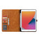 iPad 10.2 Calf Texture Double Fold Clasp Horizontal Flip Leather Case with Photo Frame & Holder & Card Slots & Wallet - Coffee