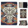 iPad 10.2 Colored Drawing Pattern Horizontal Flip PU Leather Case with Holder & Card Slot & Sleep / Wake-up Function - Colorful Elephant