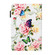 iPad 10.2 Cross Texture Painted Horizontal Leather Case with Sleep / Wake-up Function & Card Slot & Holder & Wallet - White Peony Flower