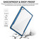 iPad 10.2 iPAKY Thunder Series Aluminum Frame + TPU Bumper + Clear PC Shockproof Case - Blue