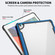 iPad 10.2 iPAKY Thunder Series Aluminum Frame + TPU Bumper + Clear PC Shockproof Case - Blue