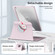 iPad Pro 10.2 2021/2020/2019 Acrylic 360 Rotation Detachable Leather Tablet Case - Sand Pink