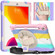 Shockproof Colorful Silicone + PC Protective Case with Holder & Shoulder Strap & Hand Strap iPad 10.2 - 2020 - Pink