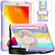 Shockproof Colorful Silicone + PC Protective Case with Holder & Shoulder Strap & Hand Strap iPad 10.2 - 2020 - Pink