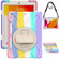Shockproof Colorful Silicone + PC Protective Case with Holder & Shoulder Strap & Hand Strap iPad 10.2 - 2020 - Pink