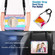 Shockproof Colorful Silicone + PC Protective Case with Holder & Shoulder Strap & Hand Strap iPad 10.2 - 2020 - Pink