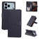 iPhone 17 Pro Max 3-Card Slots Multifunctional Leather Phone Case - Blue