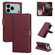 iPhone 17 Pro Max 3-Card Slots Multifunctional Leather Phone Case - Wine Red